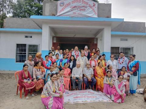 वराहक्षेत्रको देवघाटमा सामुदायिक स्वास्थ्य इकाई भवन उद्घाटन